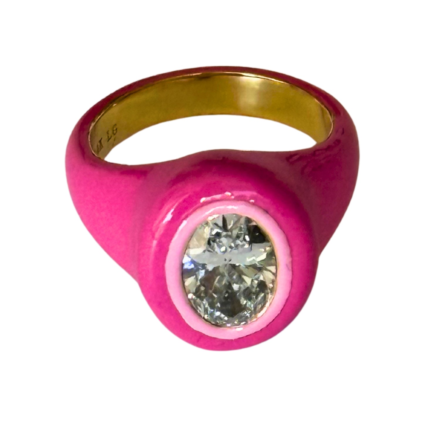 Anillo Rosa con Diamante