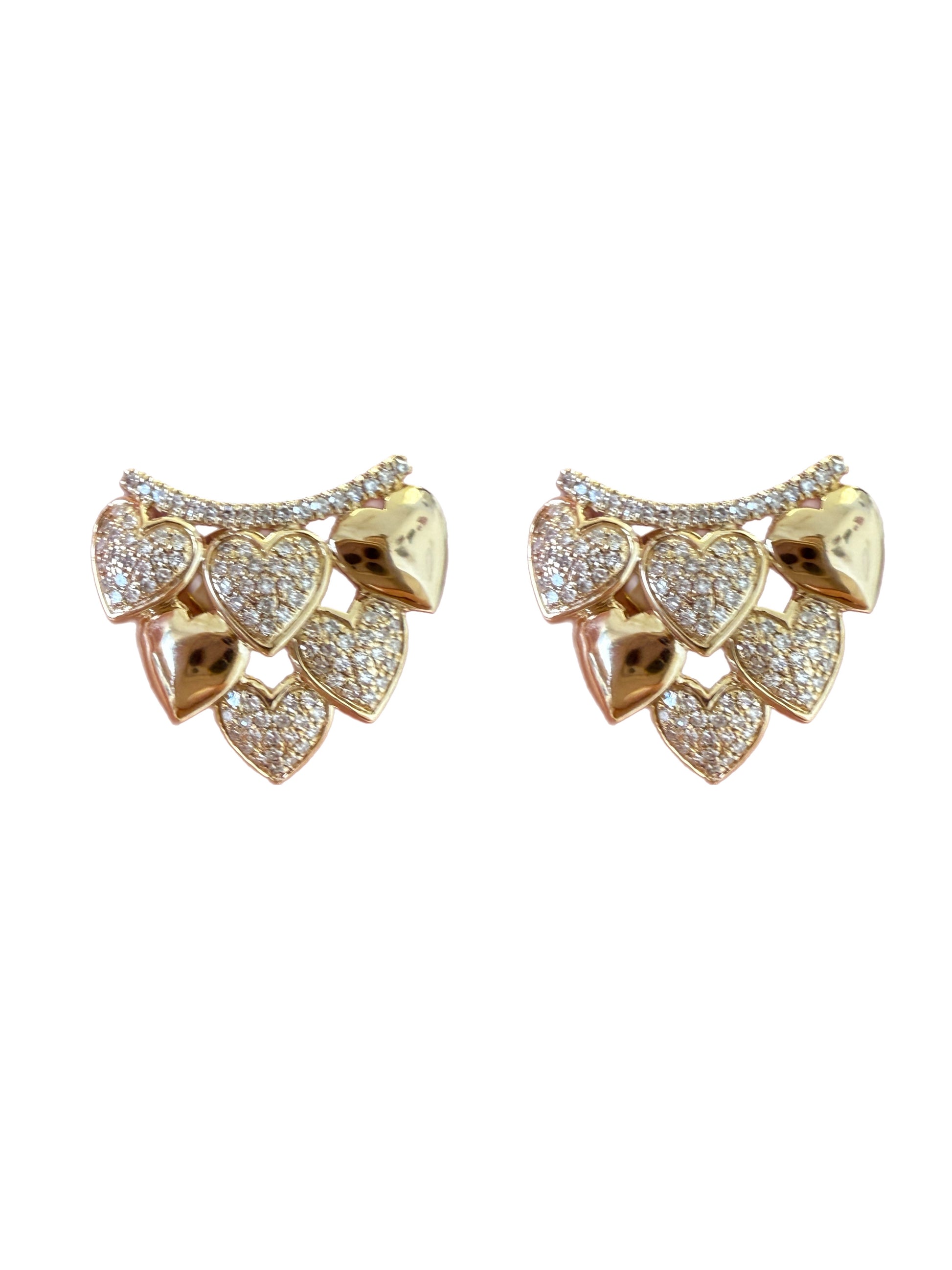 Aretes de corazones