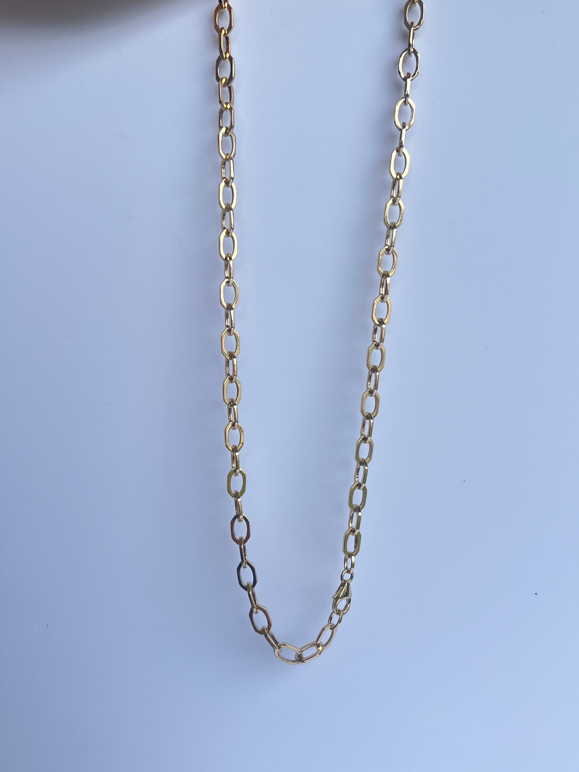 Octagon link necklace