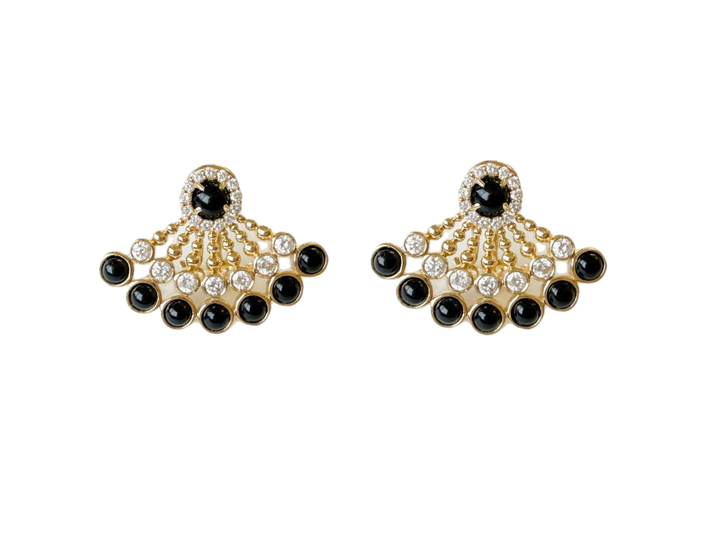 Agata Negro Aretes