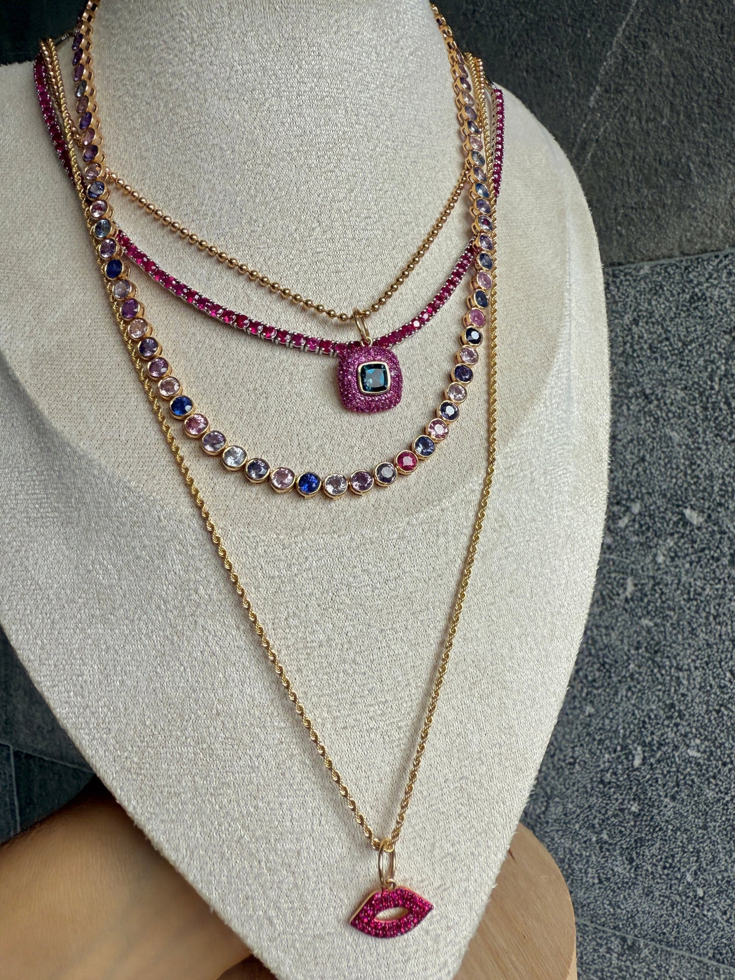 Golden Statement - Rope chain long