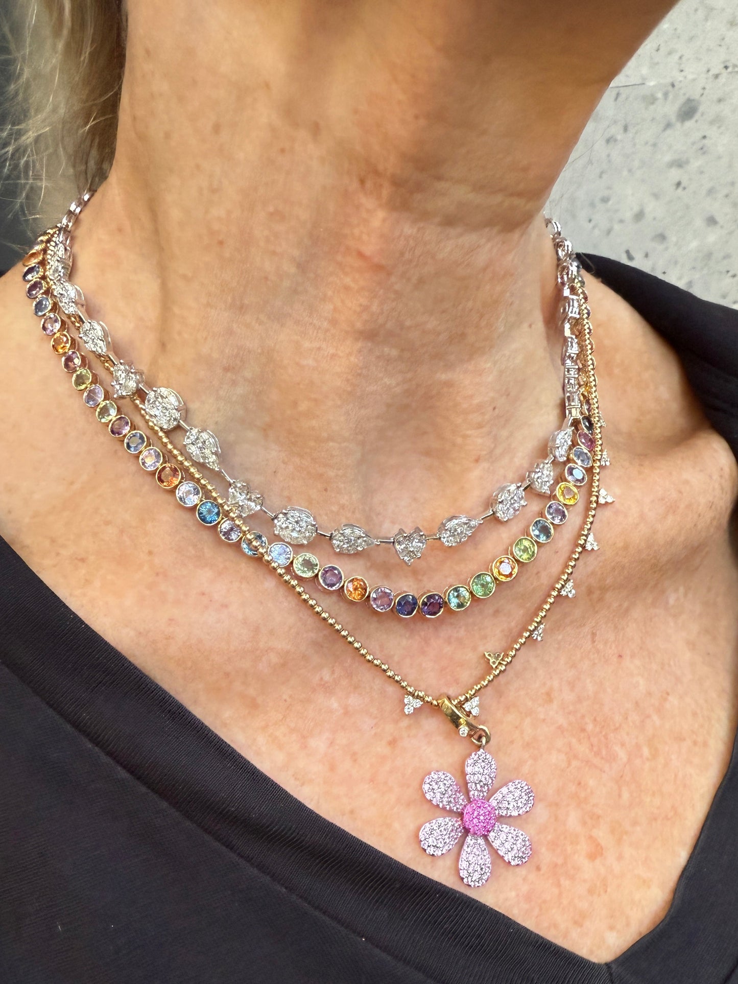 Collar Multishape Diamantes