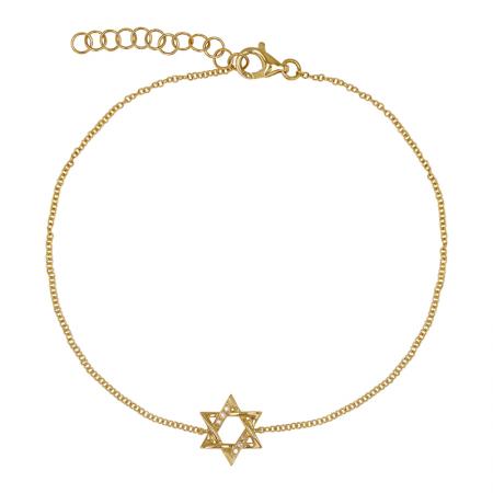 Maguen David Pulsera con diamantes