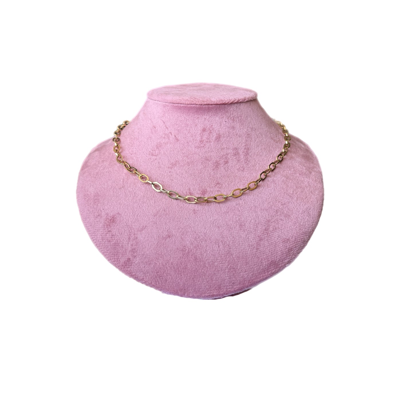 Octagon link necklace