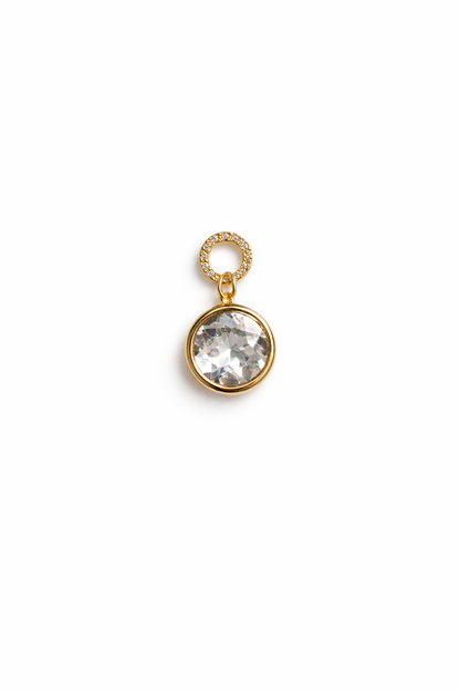 White Topaz Earring Charm