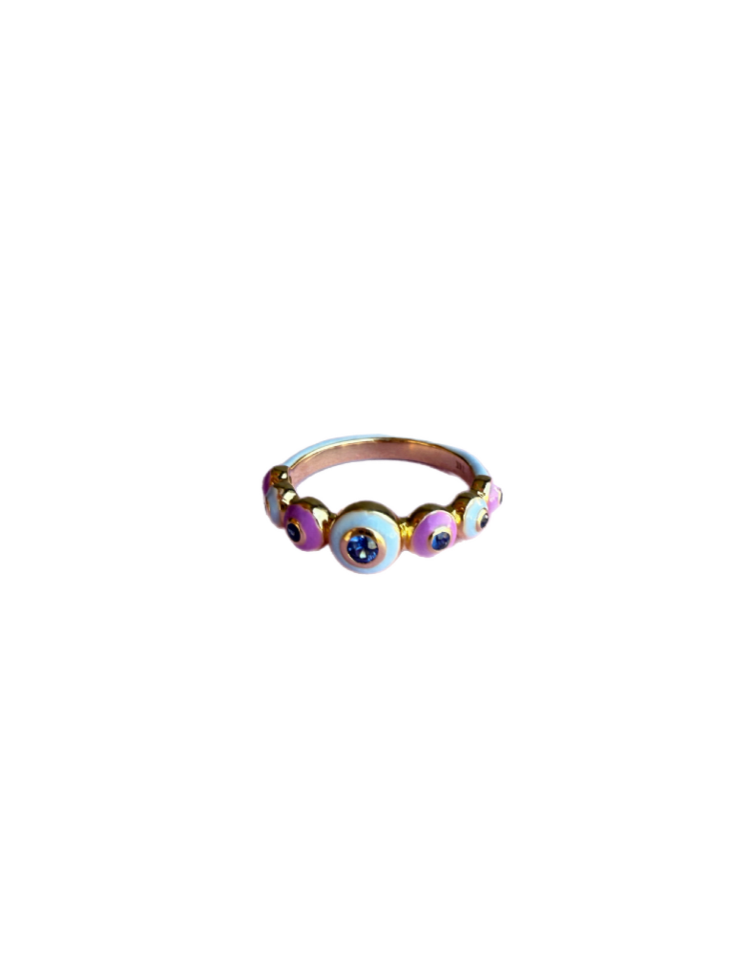 Bubble Blueish Anillo