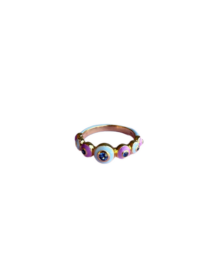 Bubble Blueish Anillo