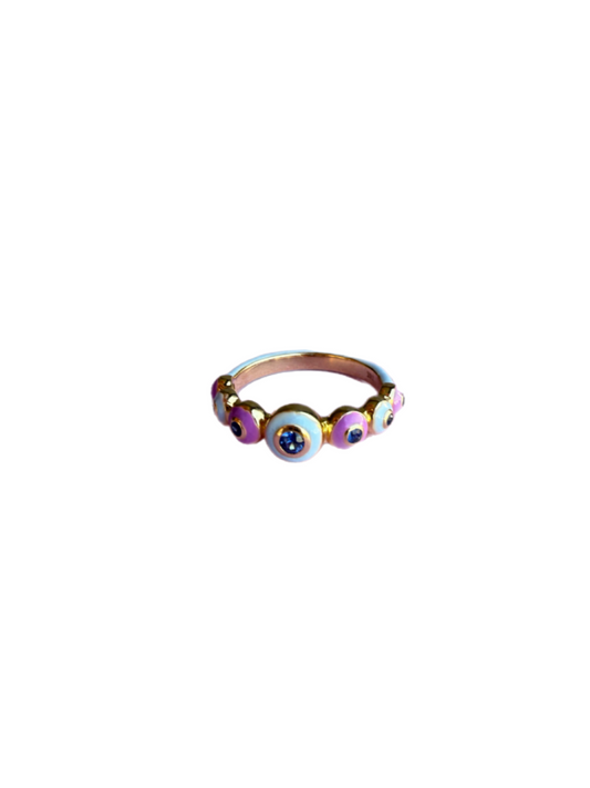 Bubble Blueish Anillo