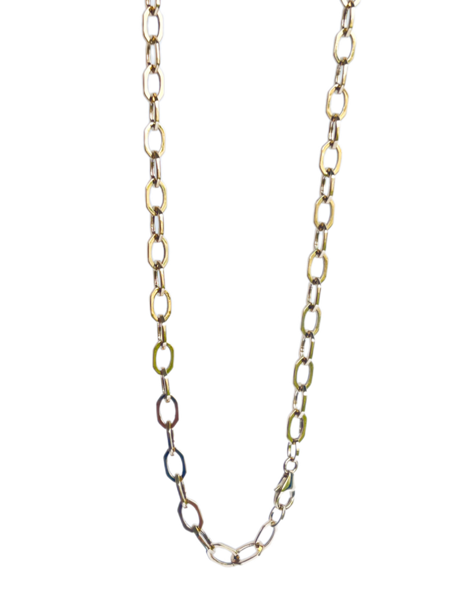 Octagon link necklace