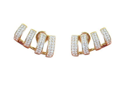 4 Look Diamond Piercings Aretes