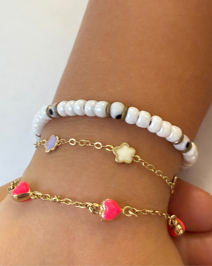 Flash Pink Pulsera Corazones