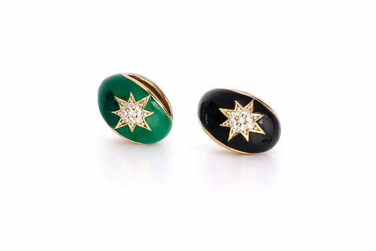 Enamel Black Star
