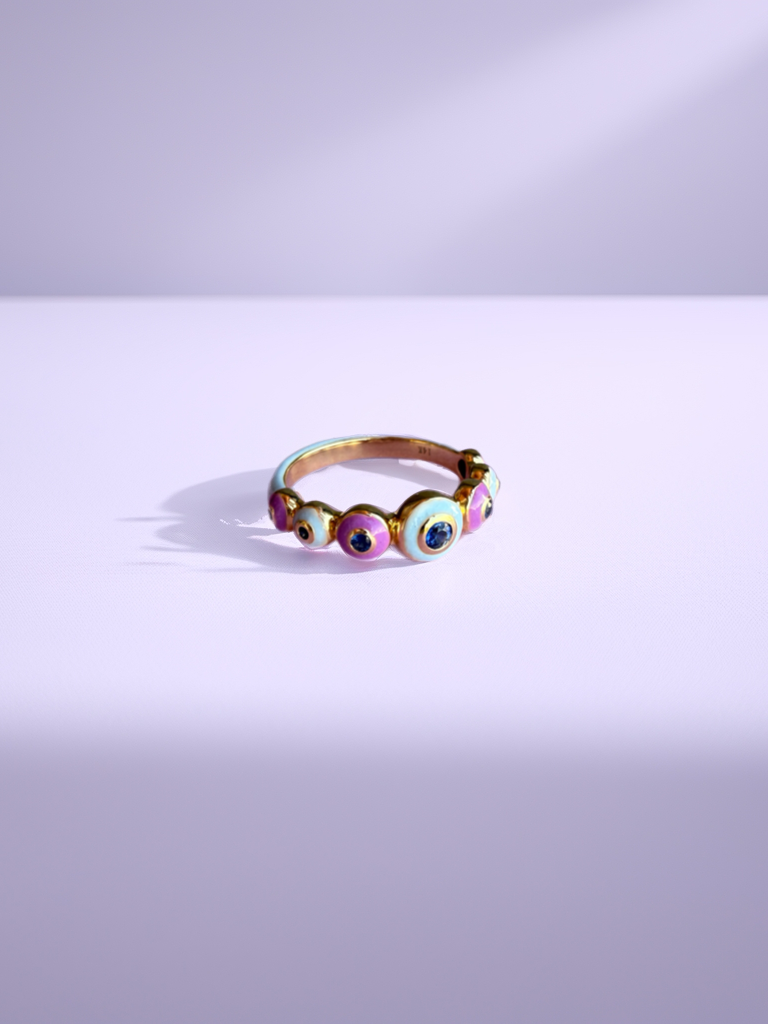 Bubble Blueish Anillo