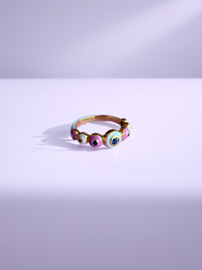 Bubble Blueish Anillo