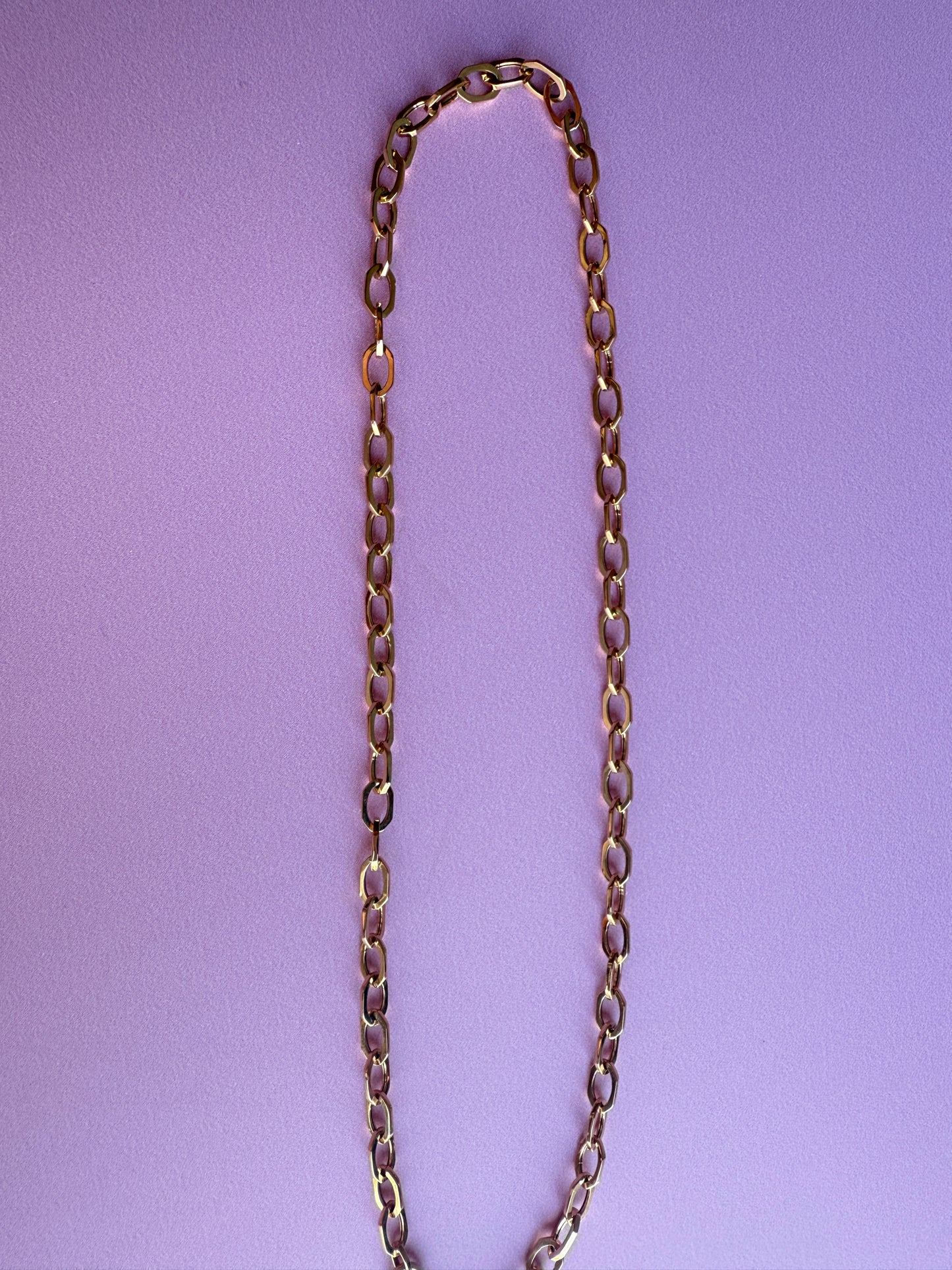 Octagon link necklace