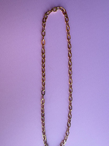 Octagon link necklace