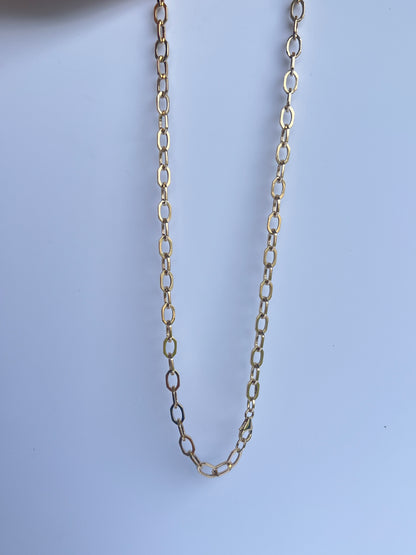 Octagon link necklace