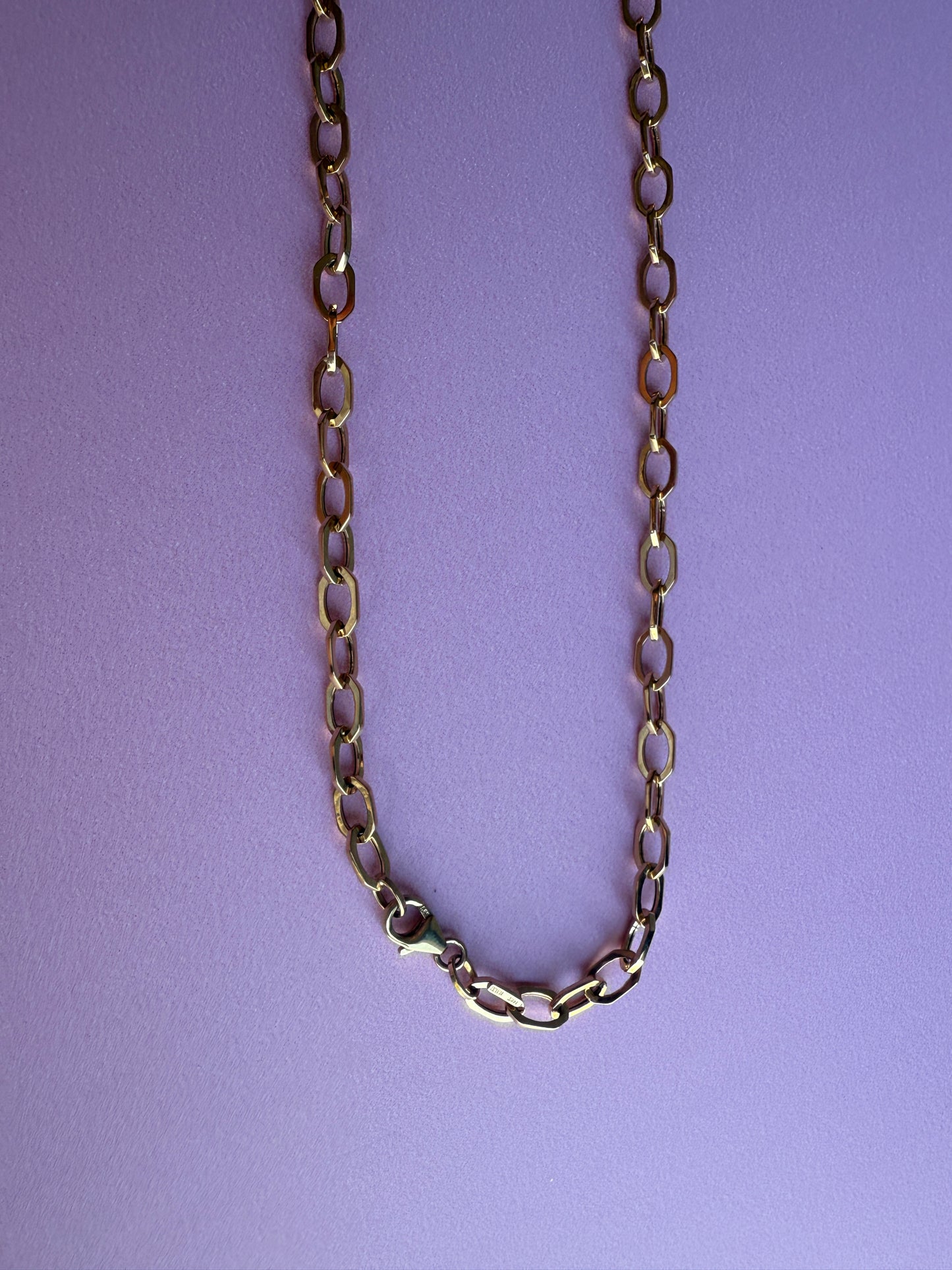 Octagon link necklace