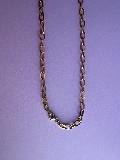 Octagon link necklace