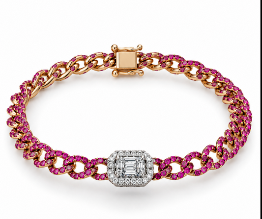 Pulsera Pink Zafiro