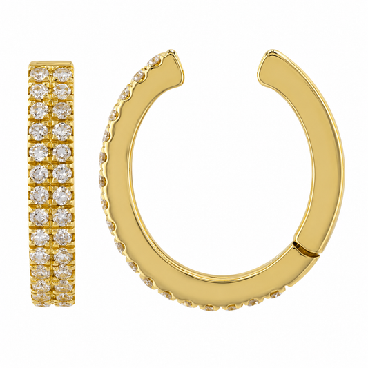 Classic Slim Diamond  Ear cuff Aretes