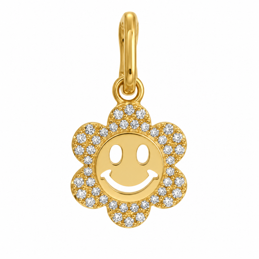 Happy Groovy Face Charm