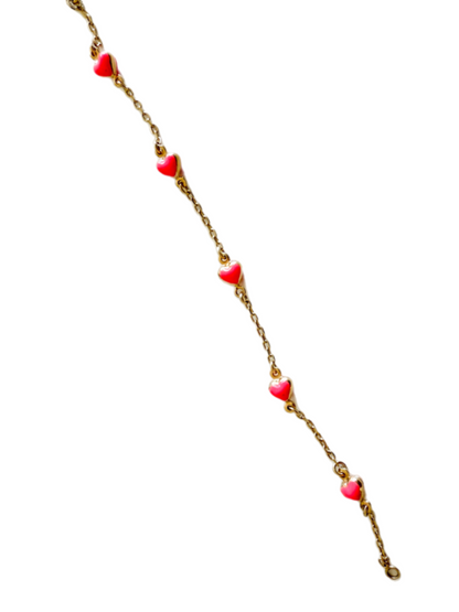 Flash Pink Pulsera Corazones