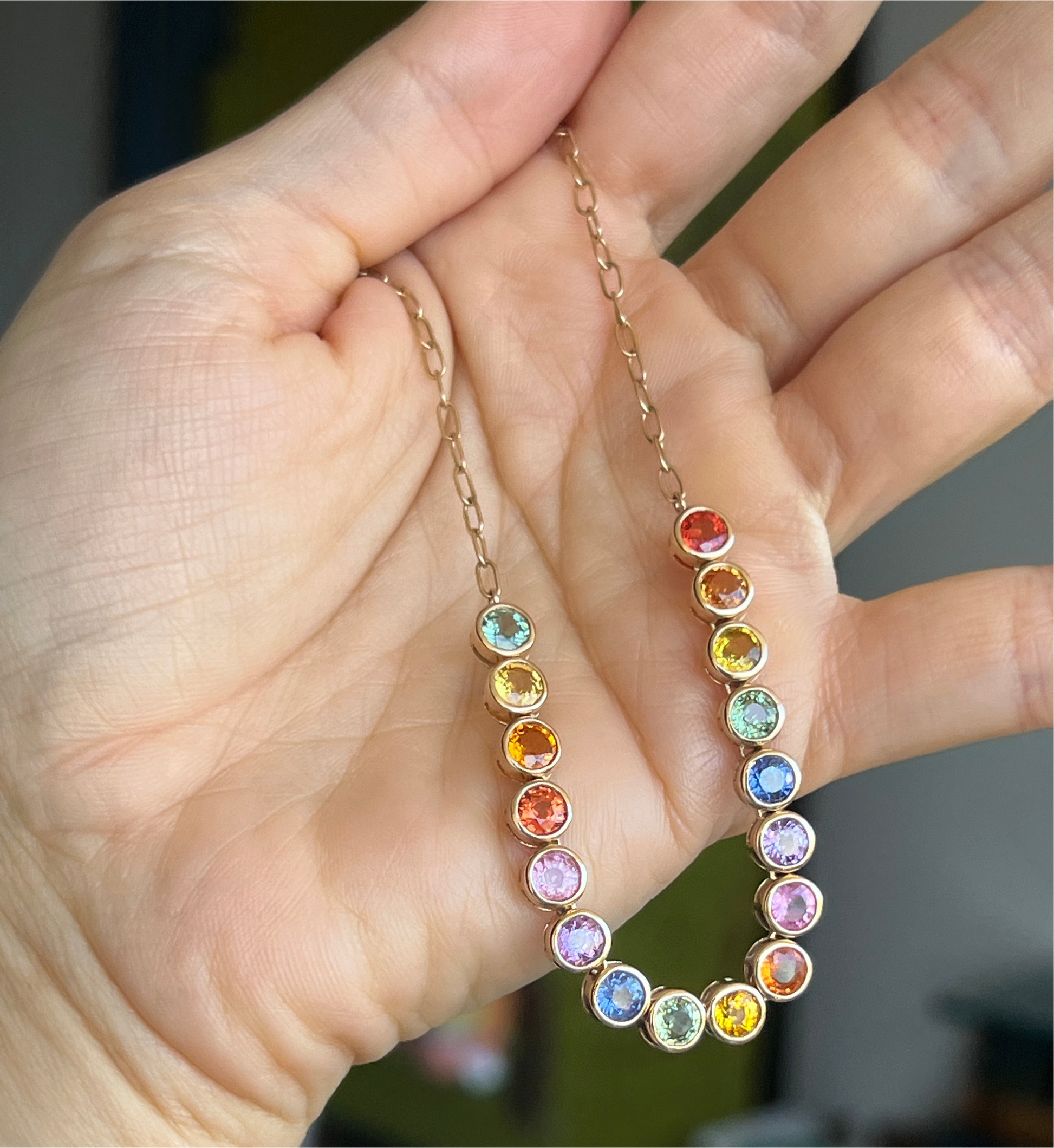 Half Rainbow Necklace
