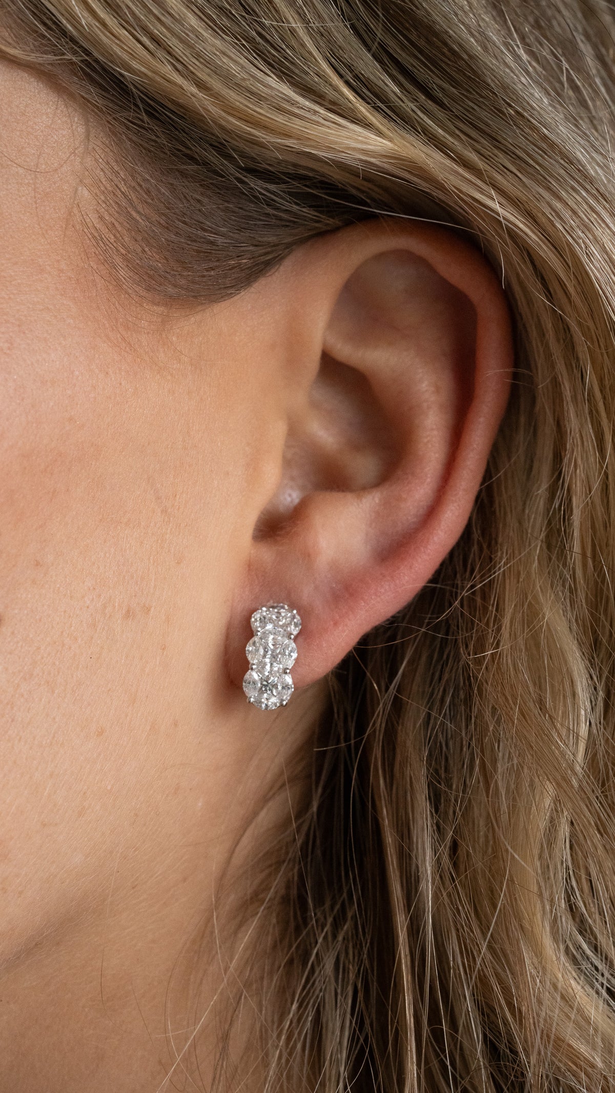 3 cluster earrings