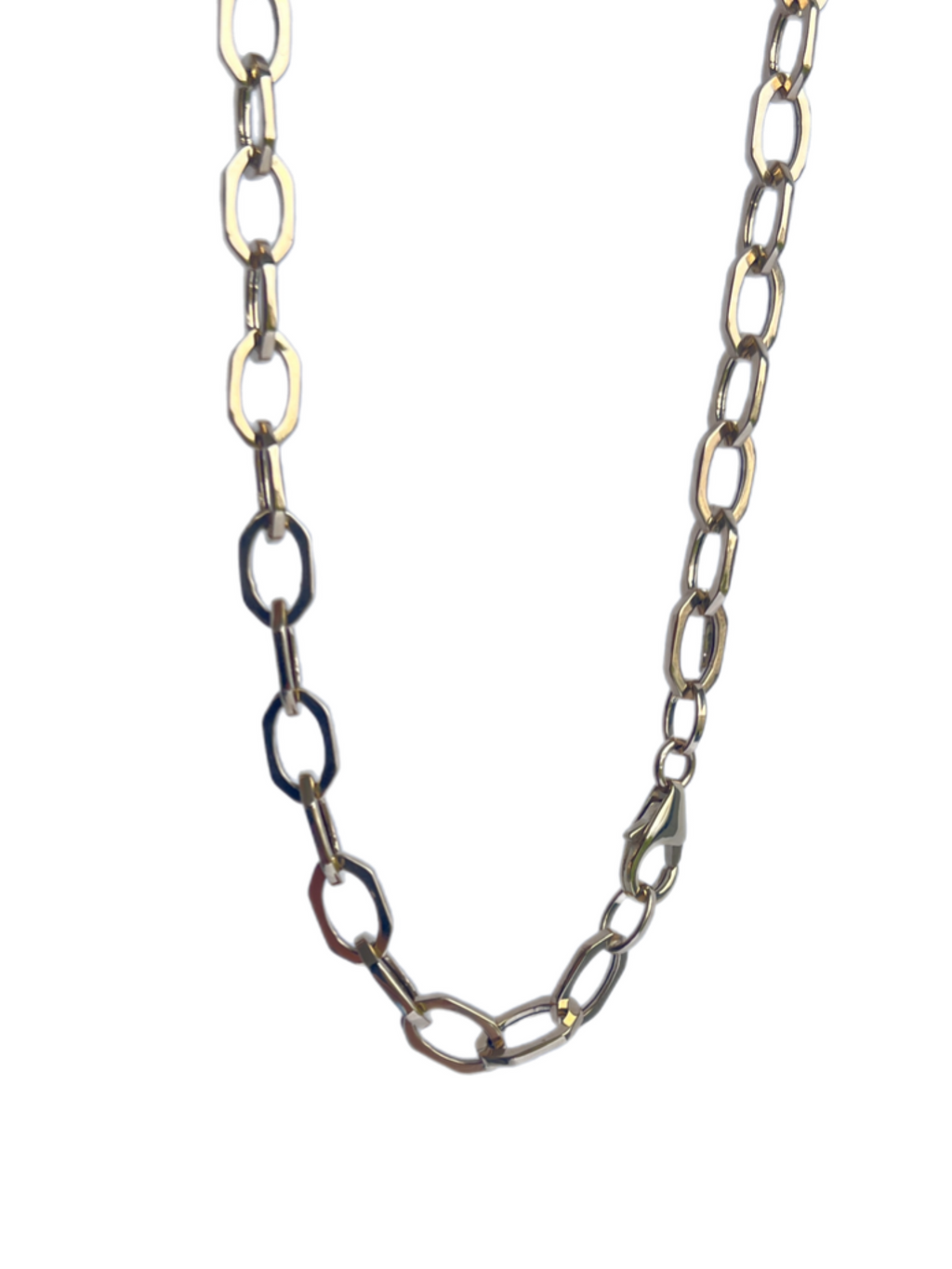 Octagon link necklace