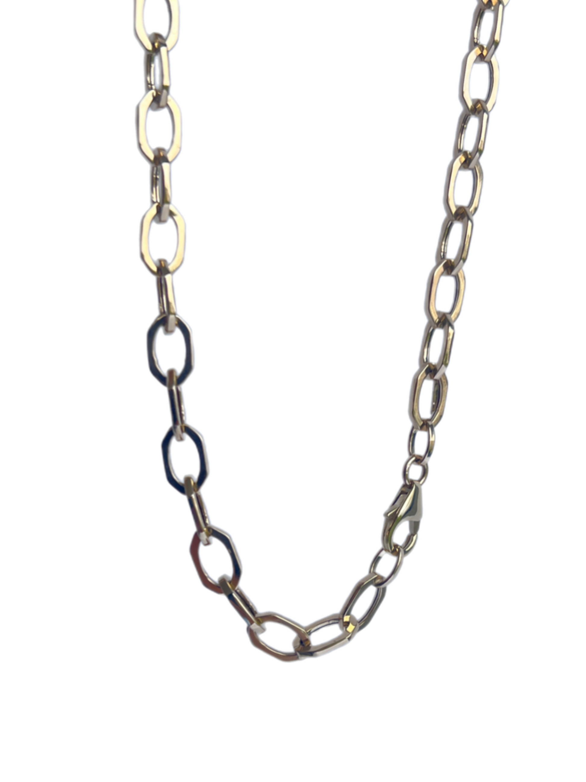 Octagon link necklace