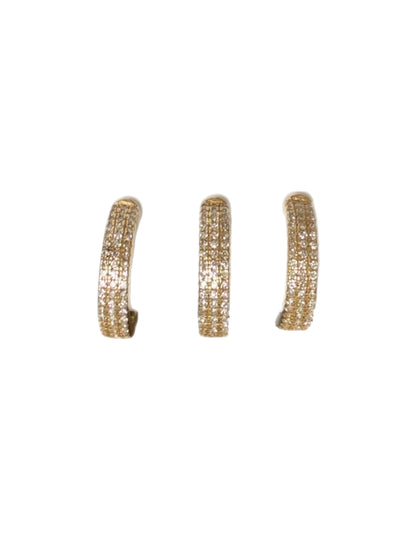 Classic Triple Diamond Ear cuff Aretes