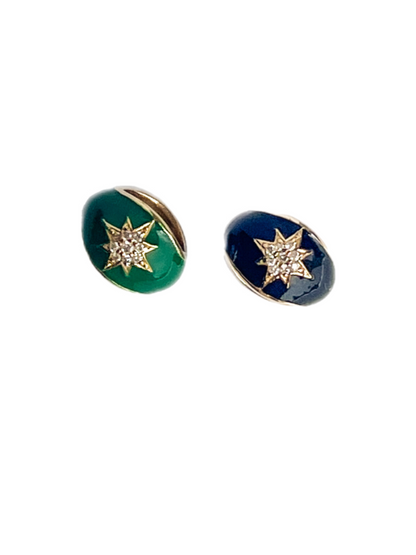Enamel Green Star