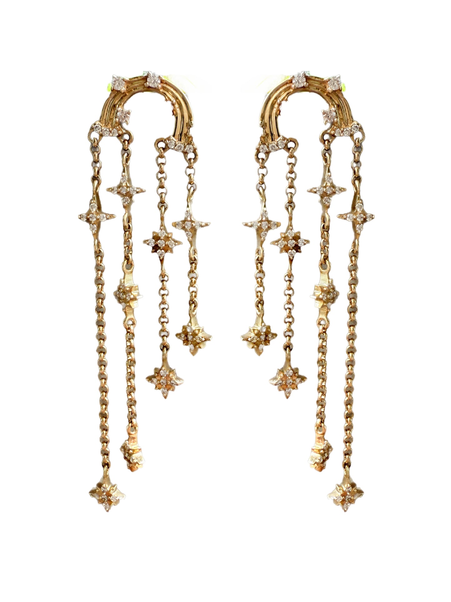 Arco iris Brillantes Aretes