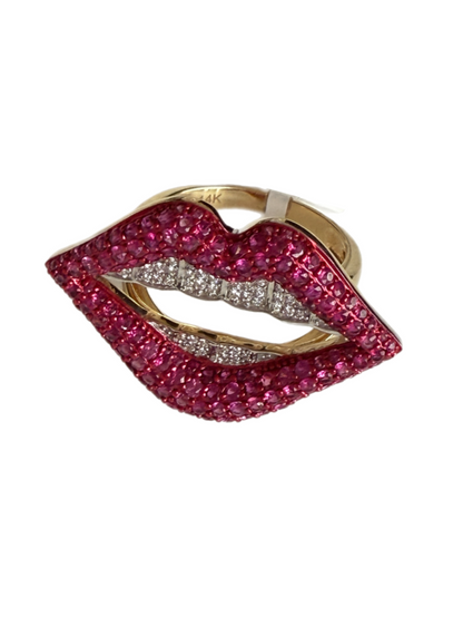 Rolling Stone Lips Anillo