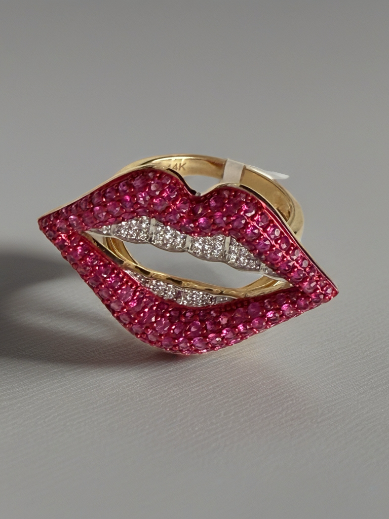 Rolling Stone Lips Anillo