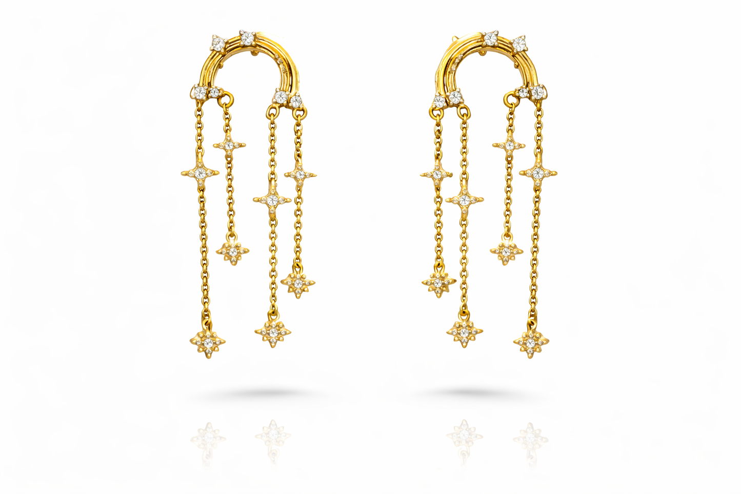 Arco iris Brillantes Aretes