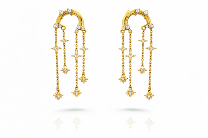 Arco iris Brillantes Aretes