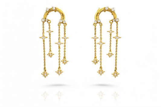 Arco iris Brillantes Aretes