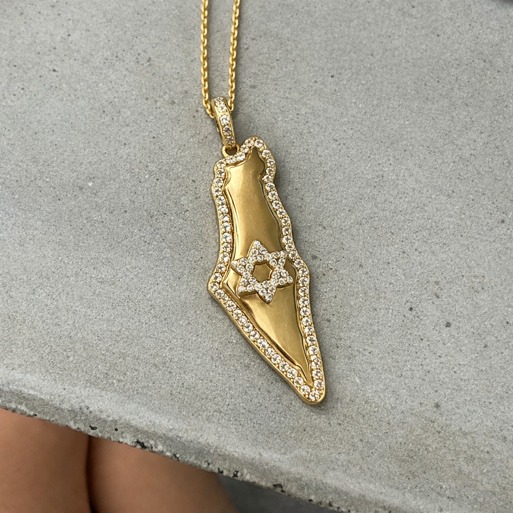 The Jewish Edit - Chunky Top Israel Map