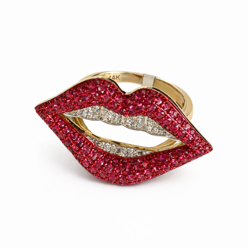 Rolling Stone Lips Anillo