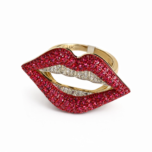 Rolling Stone Lips Anillo