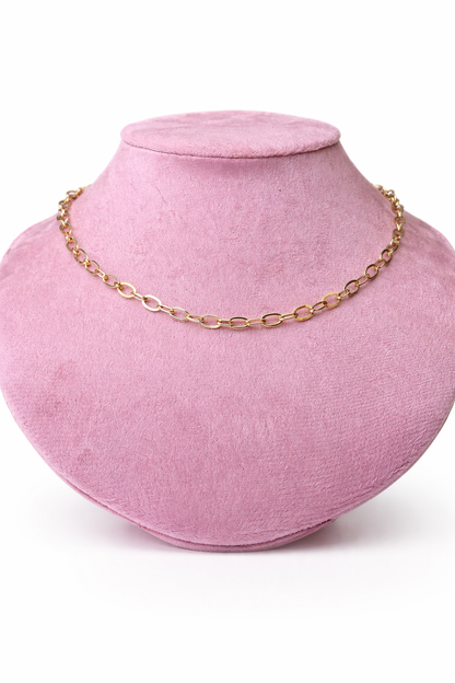 Octagon link necklace