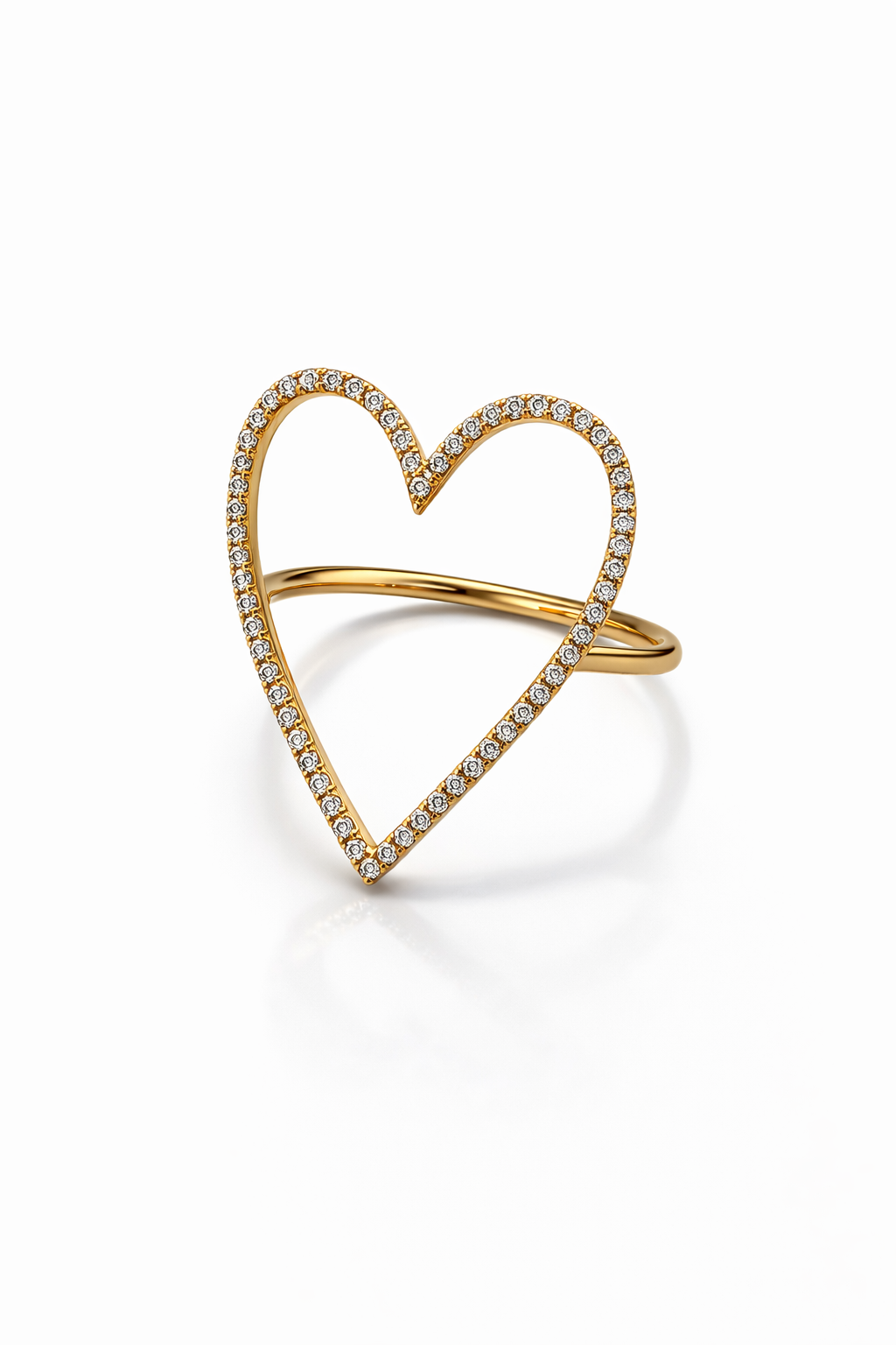 Simple heart anillo