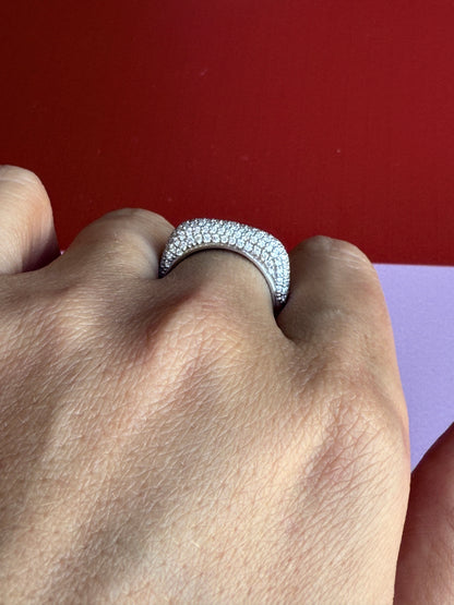 Anillo Pavé Cuadrado