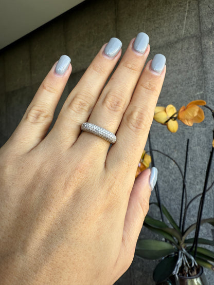 Anillo Pavé Cuadrado