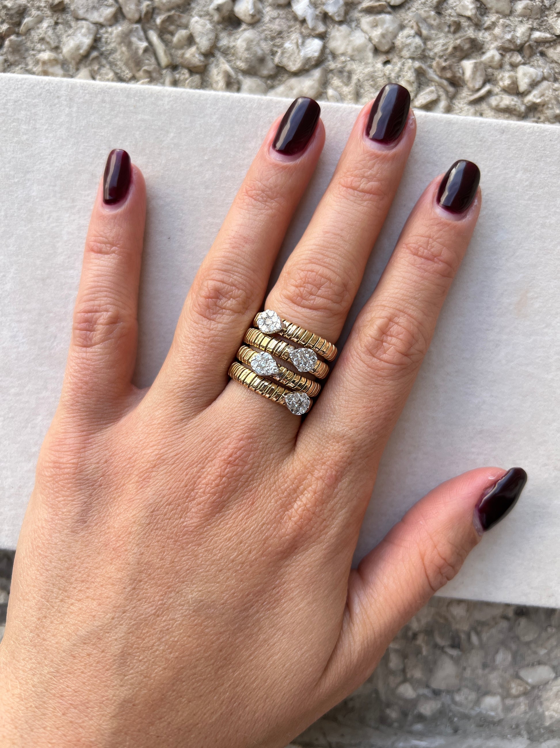 Triple Chunky Ring