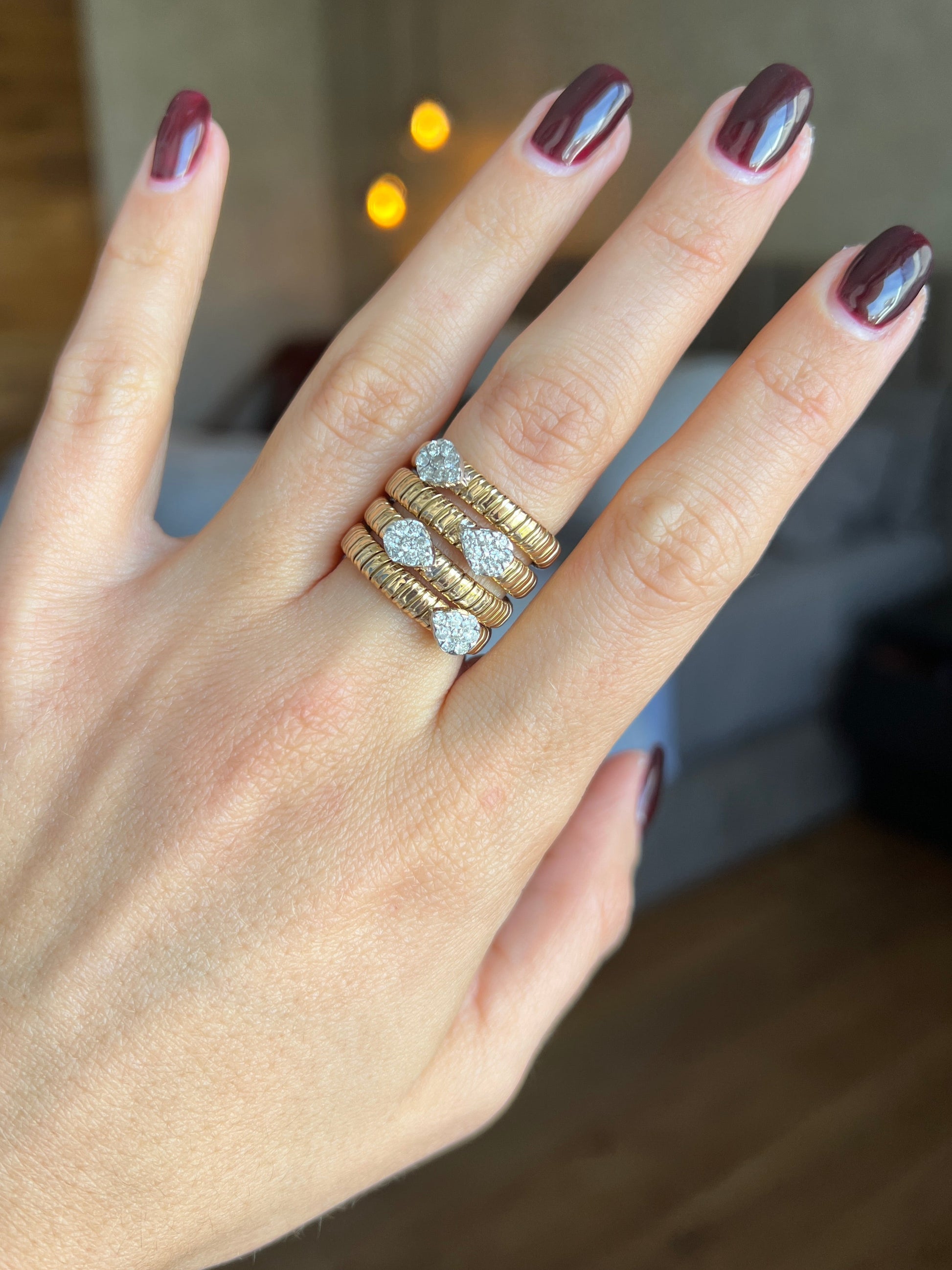 Triple Chunky Ring