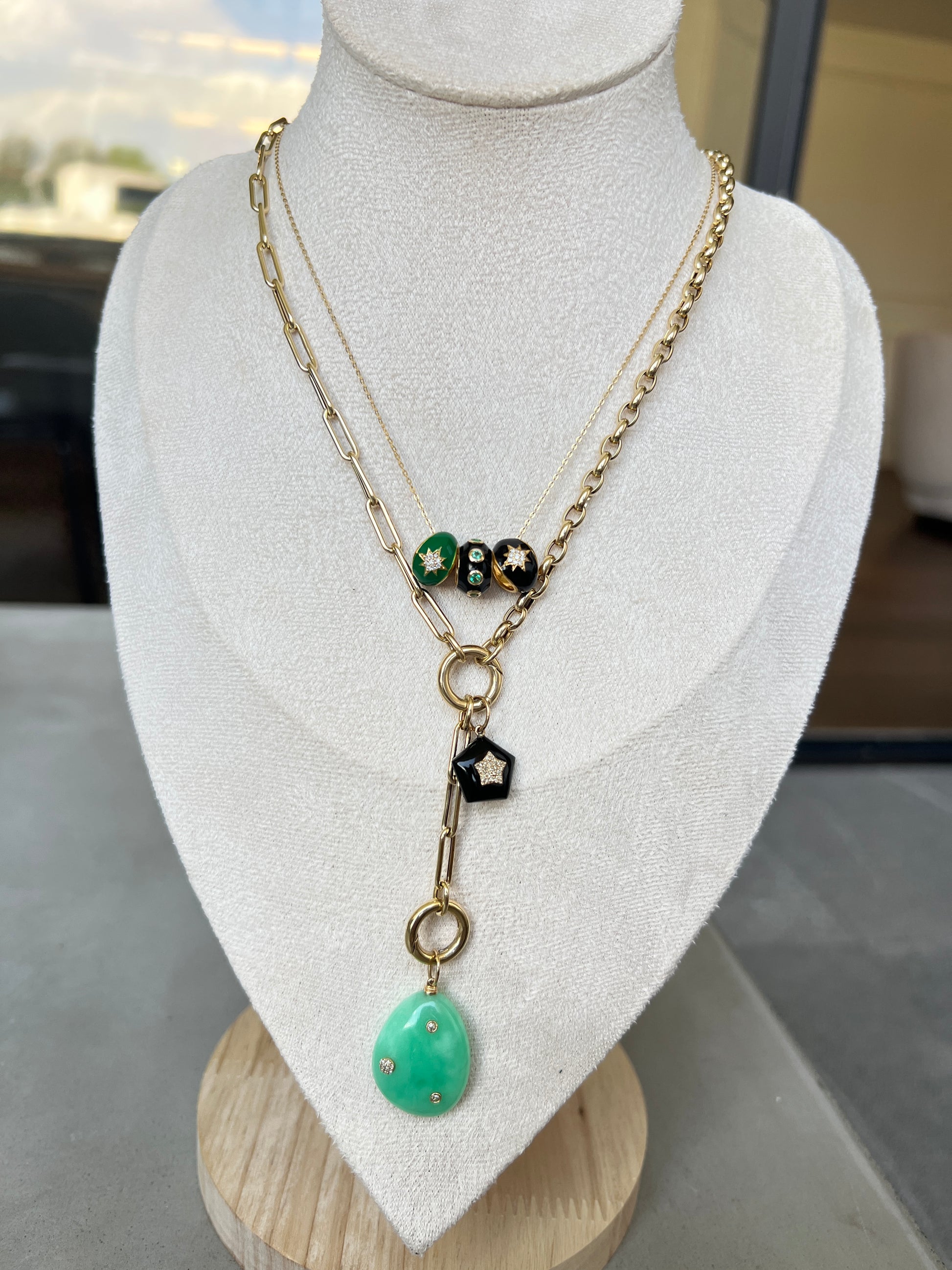 Enamel Green Star
