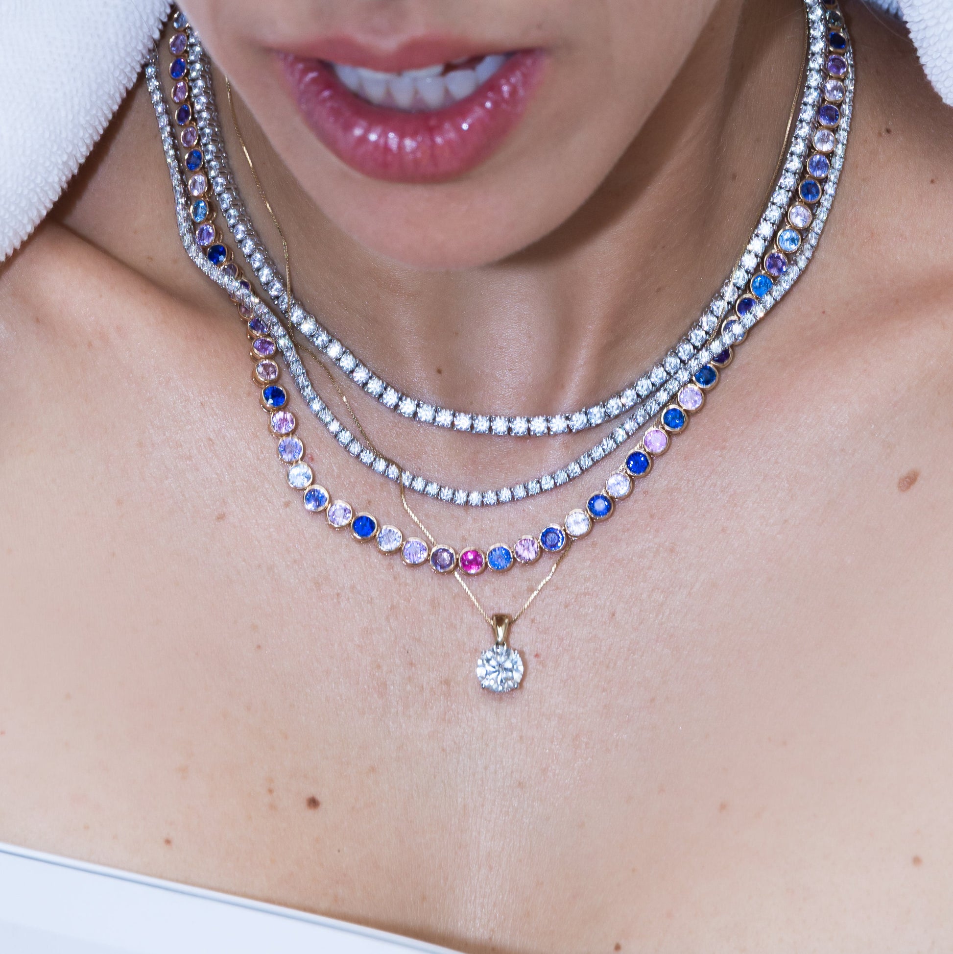 Classic Lab Diamond pendant